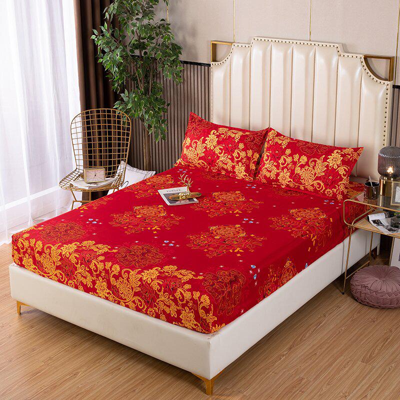 All-Around Elastic Printed Fitted Mattress Protector - No Pilling or Shrinking Dust Cover