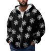 Men'S  Winter Zipper Hooded Fleece Sweatshirt With Patch Pocket Casual Jacket