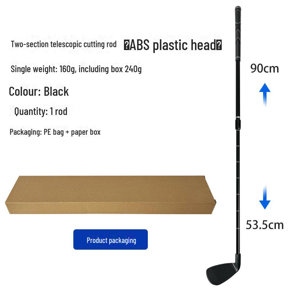 Telescopic Three-Section Golf Chipping Club for Indoor and Outdoor Practice