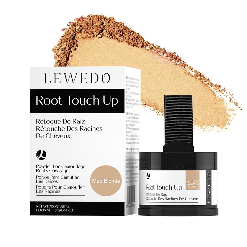 

LEWEDO Hair Line Powder 4g Black Root Cover Up Natural Instant Waterproof Hairline Shadow Powder Hair Concealer Coverage