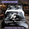 Personalized 3Pcs Bedding SetLady Gaga Custom Text Duvet Cover Pillowcase Set Bedroom Gift