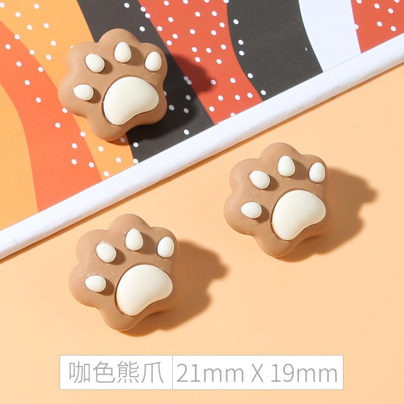 

Пуговицы для свитера с изображением мультфильмов Детская одежда для младенцев Красивые милые аксессуары для пуговиц Детский кардиган Декоративные пуговицы с животными coffee color bear claw * size as shown