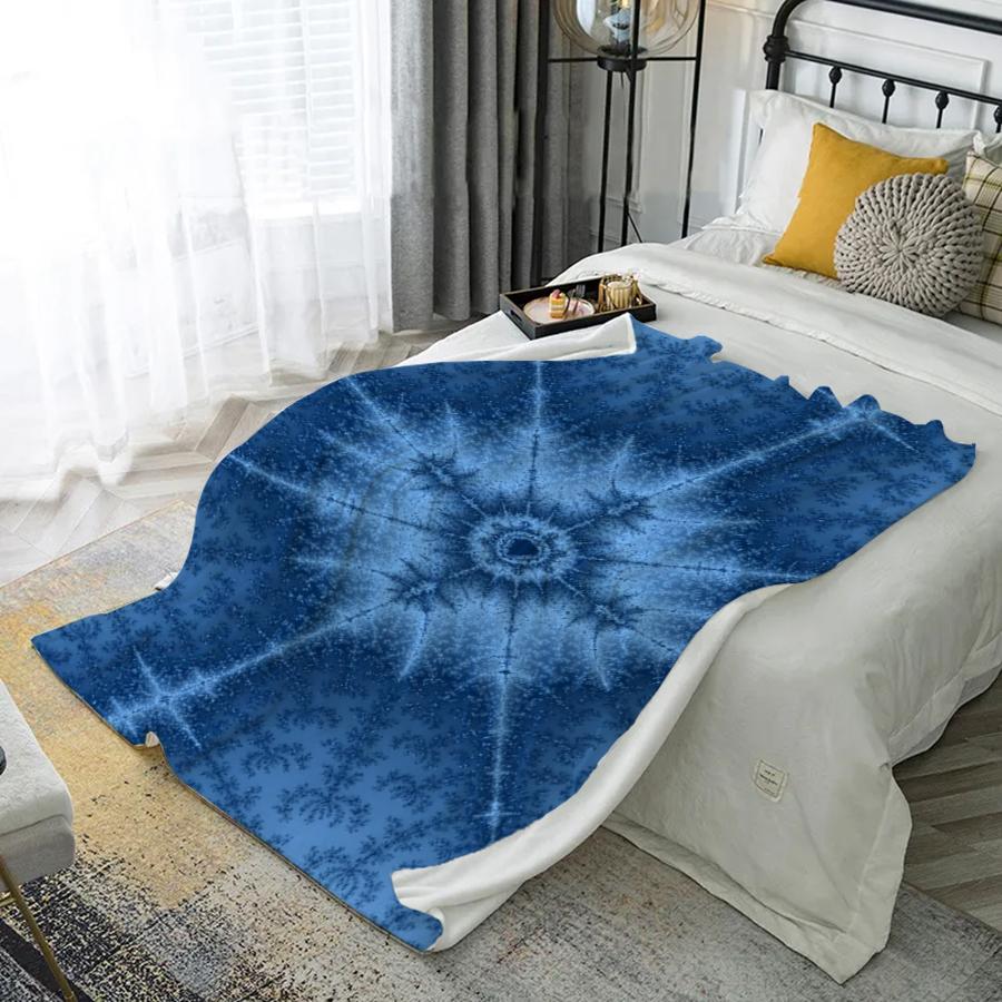 Плед с узором тай-дай из микрофибры и фланели, покрывало для спальни, гостиной, дивана, мягкое и удобное, домашний декор 100cmx70cm