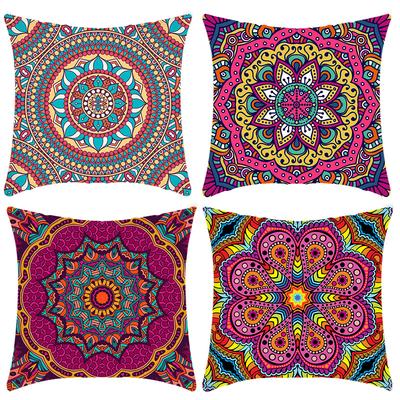 New Art Abstract Mandala Series Traditional Printed Pillow Household Sofa Cushion Cover