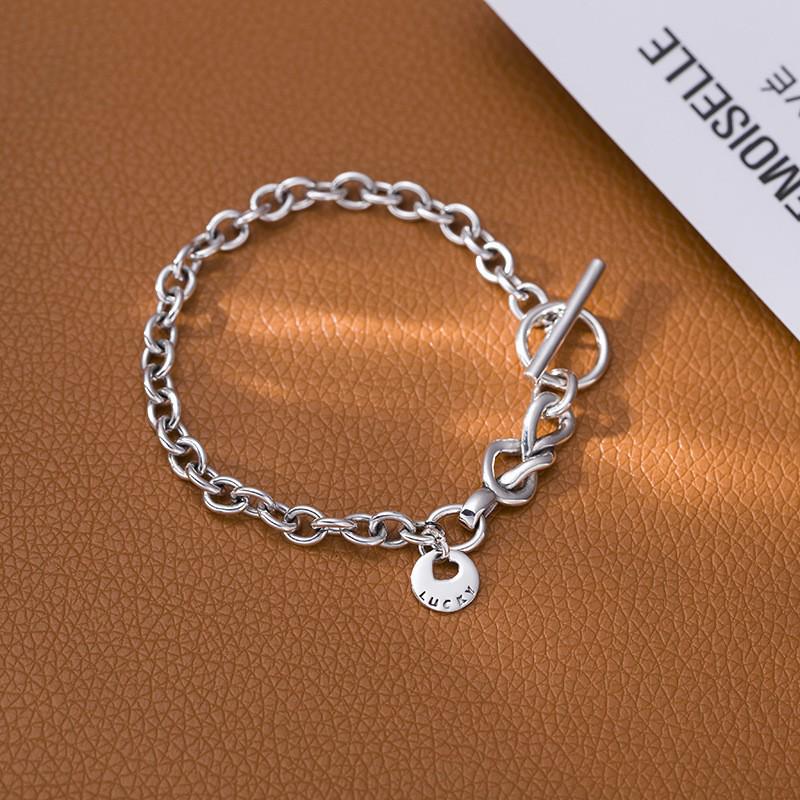 S925 Sterling Silver Korean Style Women's Bracelet - Perfect for Couples and Birthday Gifts