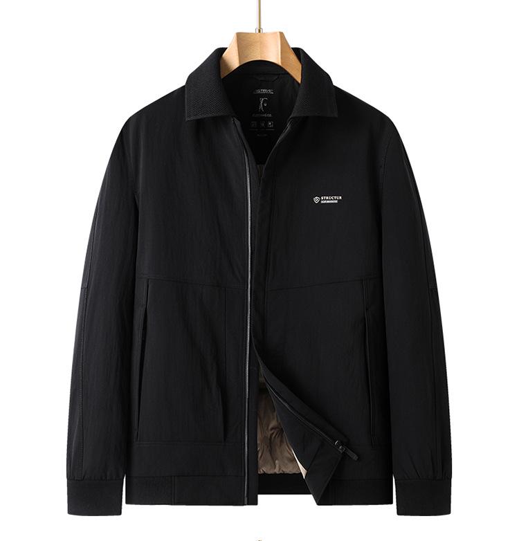 Men's Plus Size 2025 Winter Loose Fit Warm Down Business Casual Coat