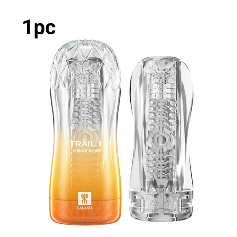 Male Masturbator Cup Soft Pussy Sex Toys Transparent Vagina Adult Endurance Exercise Reusable Vacuum Pocket Cup for Men