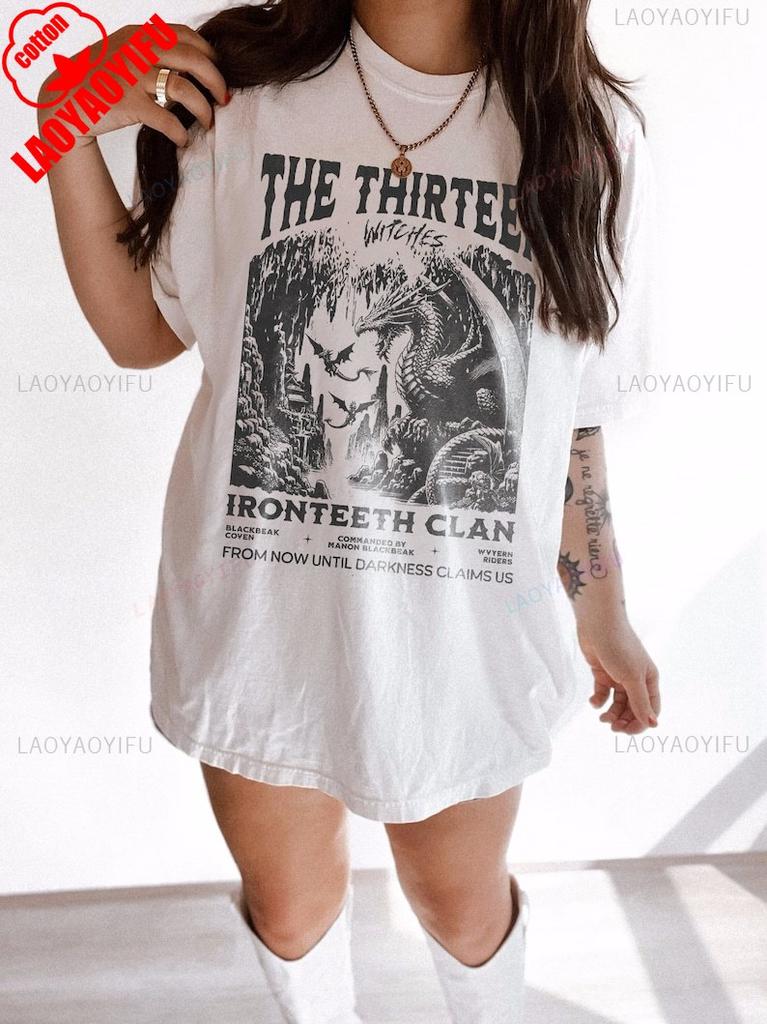 The Thirteen Throne of Glass TShirt Manon Blackbeak Ironteeth Witches Dorian Haviliard SJM Merch Terrasen Bookish Cotton Shirt
