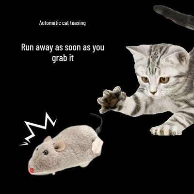 Durable Cat Teaser Wand with Plush Mouse for Self-Play and Boredom Relief