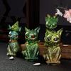 1pcs Devil Cat Candle Holder Resin Molds, Magic Cat Molds, Epoxy Resin Casting Pirate Cat Plaster Molds, Animal Pendant Molds