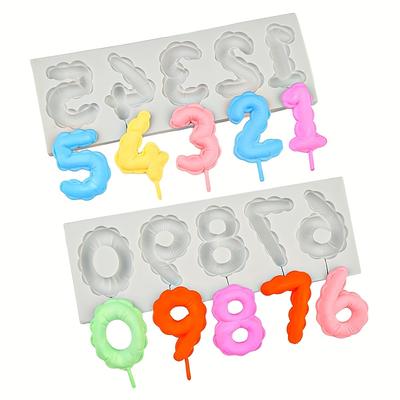 Number Silicone Mold Sugarcraft Cupcake Baking Mold Fondant Cake Decorating Tools