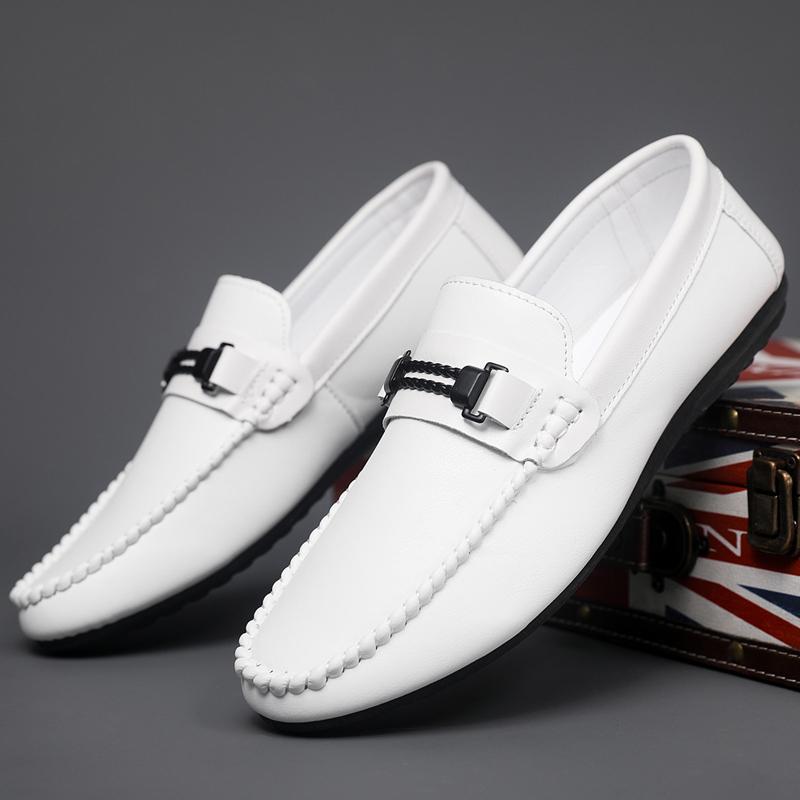 High Quality Soft Bottom Comfy Walking Loafers Men's Casual Leather Business Design Lazy ShoeNew Outdoor Flat Designer Shoes