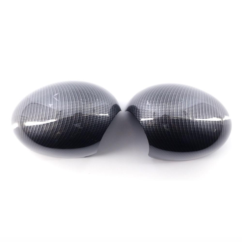 Carbon Fiber Door Side Wing Rearview Mirror Cover Cap Rear View Mirror Cover Replacement For BMW Mini Cooper R55 R56 R57 R58 R59