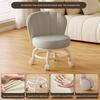 Children's Rotating Stool with Backrest and Silent Wheels