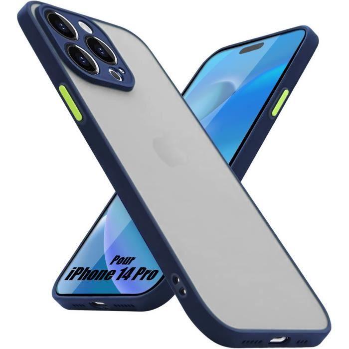 Coque pour iPhone 14 Pro - Protection Ultra Fine - Silicone Mat - Bleu Marine - Anti-Choc Renforcée