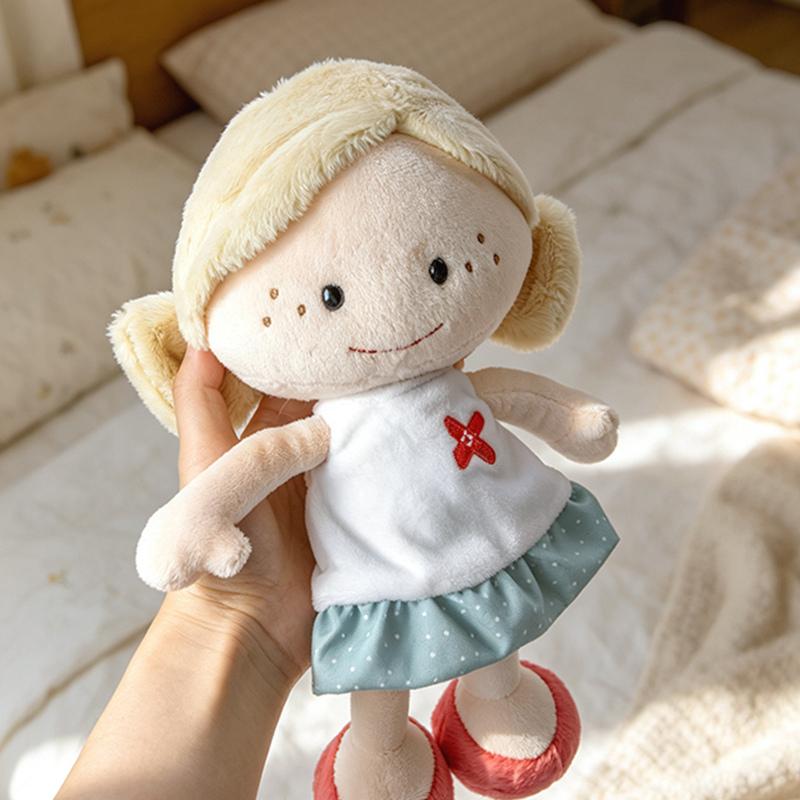 32Cm Cartoon Cute Freckle Girl Plush Doll Beautiful Princess Mermaid Plush Toy Home Decoration Soothing Gift For Children