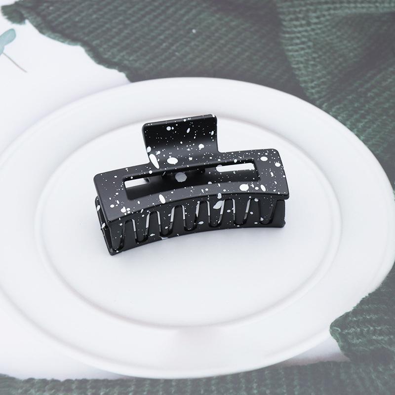 Garras de Cabelo Quadradas de Plástico para Mulher Presilhas de Cabelo 8,5cm/3,35in Tamanho Grande Sólido Barrete Presilhas de Cabelo Caranguejo Acessórios de Cabelo da Moda