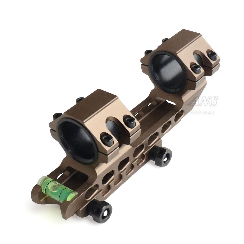 ANS optical 25.4/30mm Long One-Piece Mount with Indicator and Level (TAN) Riflescope Mount for Airsoft