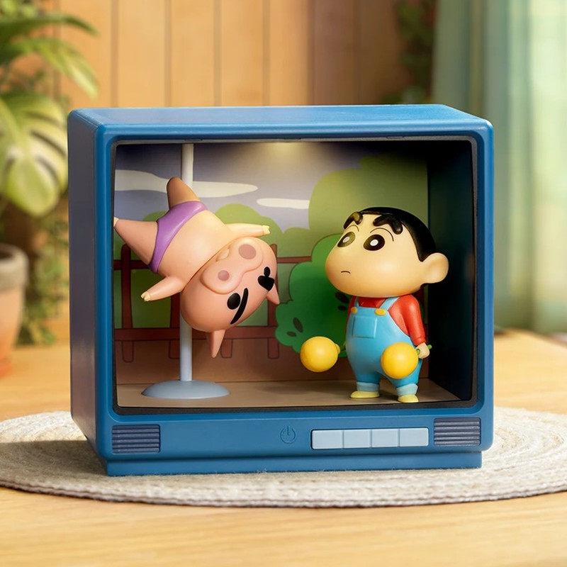 Genuine 52toys Crayon Shin-Chan Retro Tv Series Blind Box Trendy Figure Decoration Model Toy Cute Birthday Gifts