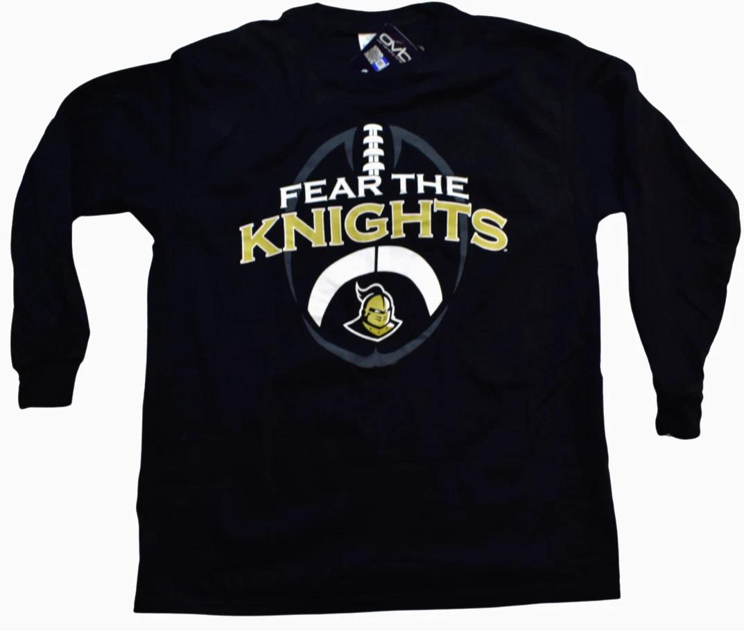 

OVB Youth Boys UCF Knights Football Fear The Knights Black Shirt NWT S-XL 2XL
