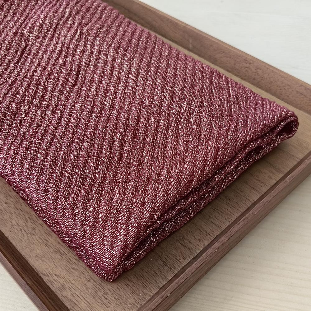 Women's Pleated Scarf Crinkle Cotton Long Muffler Crumpled Shawl Femme Hijab Golden Thread Shimmer Muslim Hijab