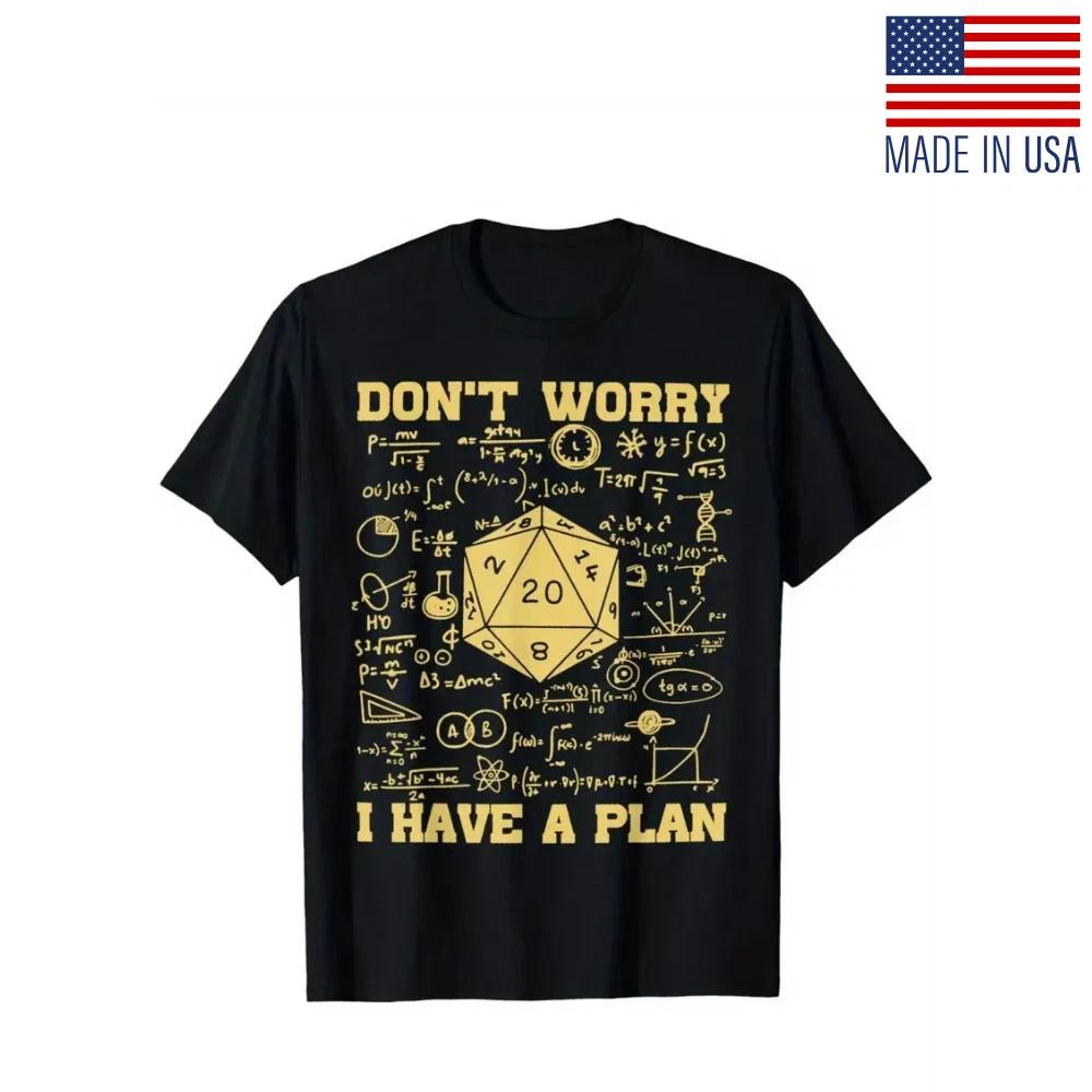 Men s Funny  Don t Worry I Have A Plan  Dungeons & Dragons T-Shirt - Chaotic Goo 3XL