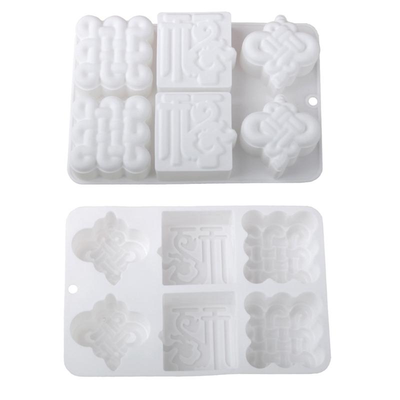 Chinesisches Neujahr Fu Zeichen Kuchenformen Silikon Backwerkzeug Geeignet für Festivaldessert und kulturelle Feier