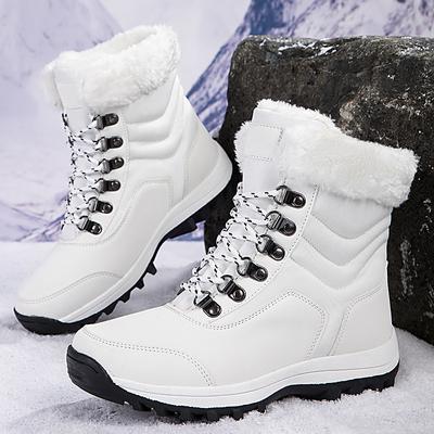 Neue Schneestiefel mit dicker Sohle für Herren Damen Paare Outdoor Freizeitschuhe Plus Samt Verdickte Schneestiefel für Ältere Baumwollstiefel