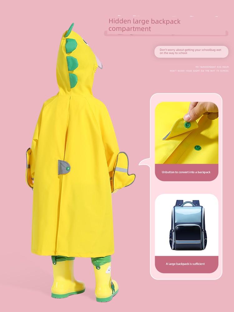 Children's Raincoat for Girls 2024, Cute Waterproof Rain Poncho for Elementary School Students, Kindergarten Boys, and Toddlers, Baby Raincoat