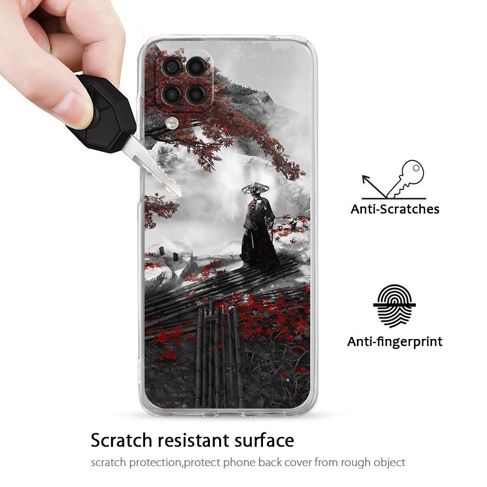 Case For Samsung Galaxy A13 A23 A33 A53 A73 5G A51 A71 A21S A12 A11 A31 A41 A01 A03s A52 A32 A22 Cover Japanese Bushido Samurai