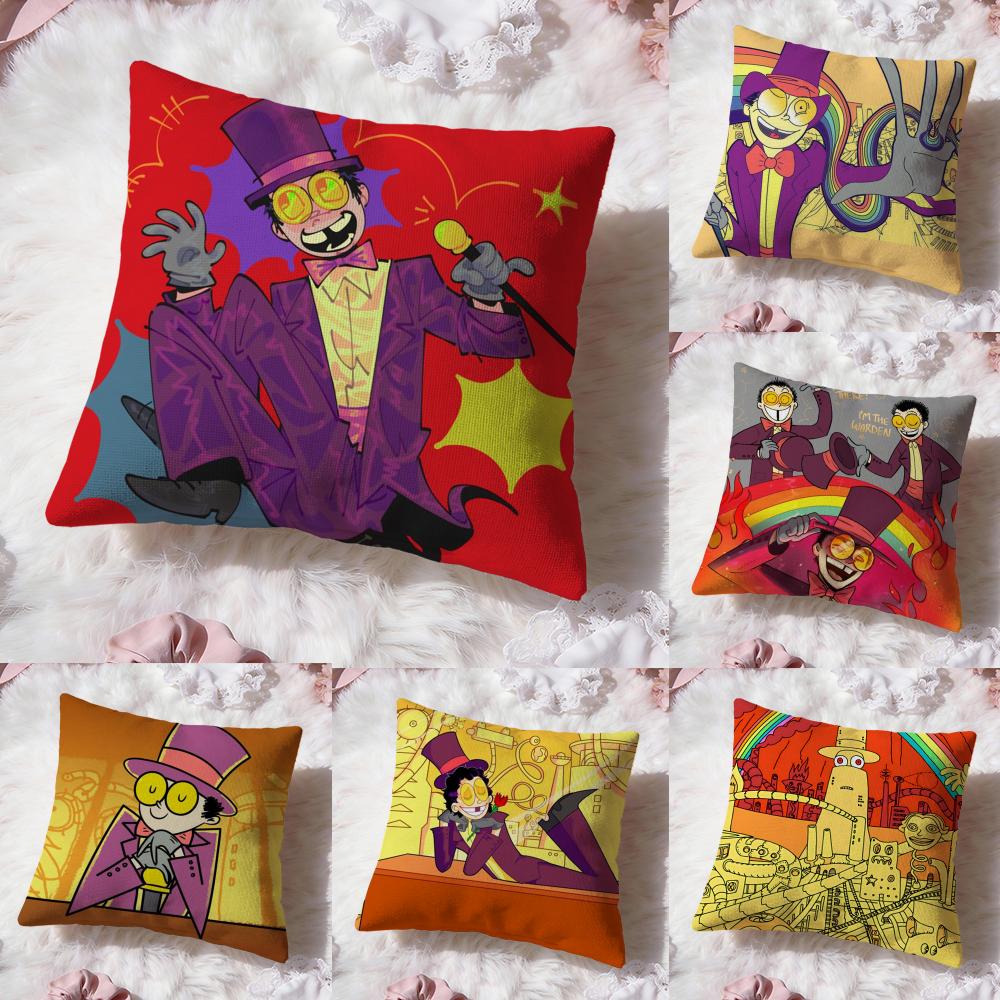 Cool Cartoon S-Superjail Cushion Cover Premium Comfort Reversible Pillow Cove -Two in One Design for Any Room & Car Interior