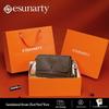 ESUNARTY Women's Vegetable Tanned Leather Crossbody Bag