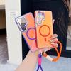 Samsung S26 Ultra Case: Anti-Drop, Color-Changing Dragon Lens Film, with Magnetic Suction Stand for S23