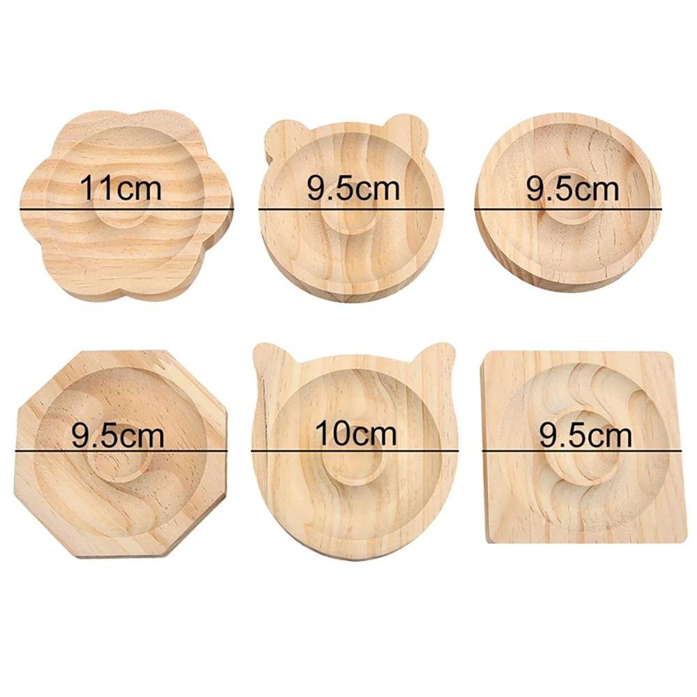 1Pcs Organizer Mat Wooden Jewelry Tray DIY 10cm Bead Design Board Wooden Bracelet Display Stand Plate