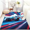 Mehrgrößen Teppich mit Rennwagen-Print für Schlafzimmer, Wohnzimmer, Bettseite, Sofa, Bodenmatte, Moderne Heimdekoration, Bereichsteppich, Robust, Luxuriöse Geschenke