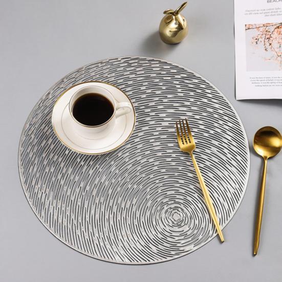 Round Anti-slip Hollow Bowl Pad Placemat Coffee Tea Cup Mat Dinner Table Decor