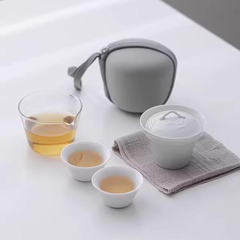 Hanton Portable Ceramic Kung Fu Tea Set
