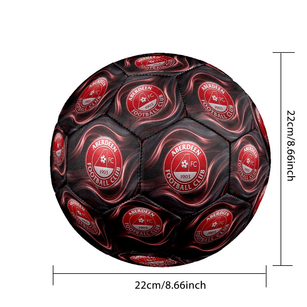 Aberdeen FC Size 5 Standard Football Durable Training Match Soccer Ball for Adult Outdoor Sports