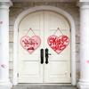 Valentine's Paper Door Hanger for Indoor Outdoor Use Includes Cord Decoration Suitable for Porch Entry