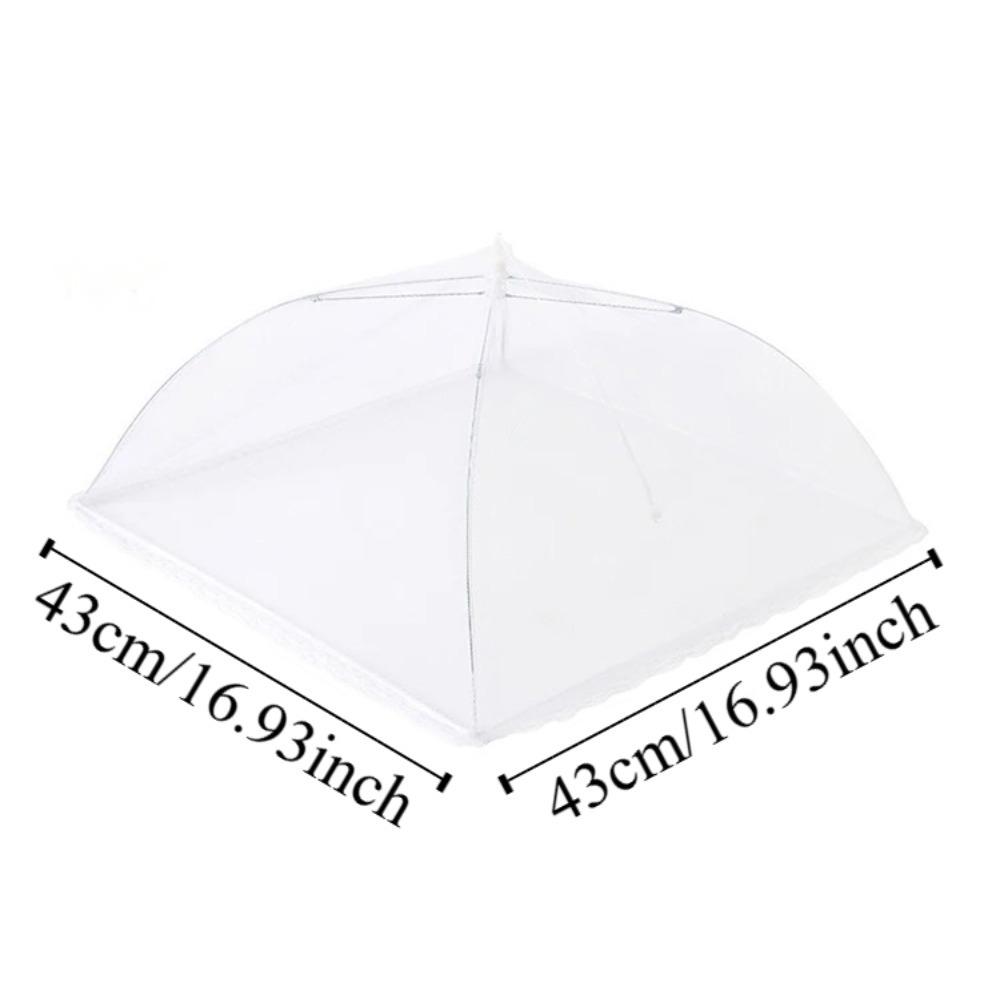 

Квадратна сітчаста кришка для обіднього столу Пилозахисна кришка для посуду Нова складна кришка для їжі Кухонні аксесуари 43*43cm