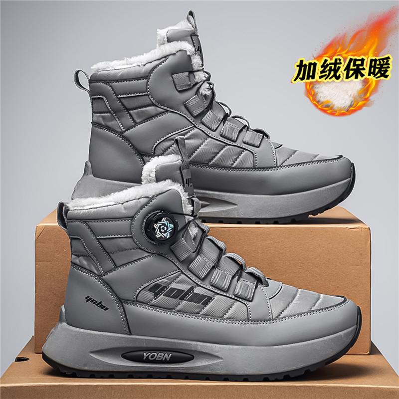 Men Boots 2025 New Winter Slippers Warm Men Shoes Waterproof Non-Slip Plush Sneakers Male Tenis Shoes Boots Men Sneakers Winter