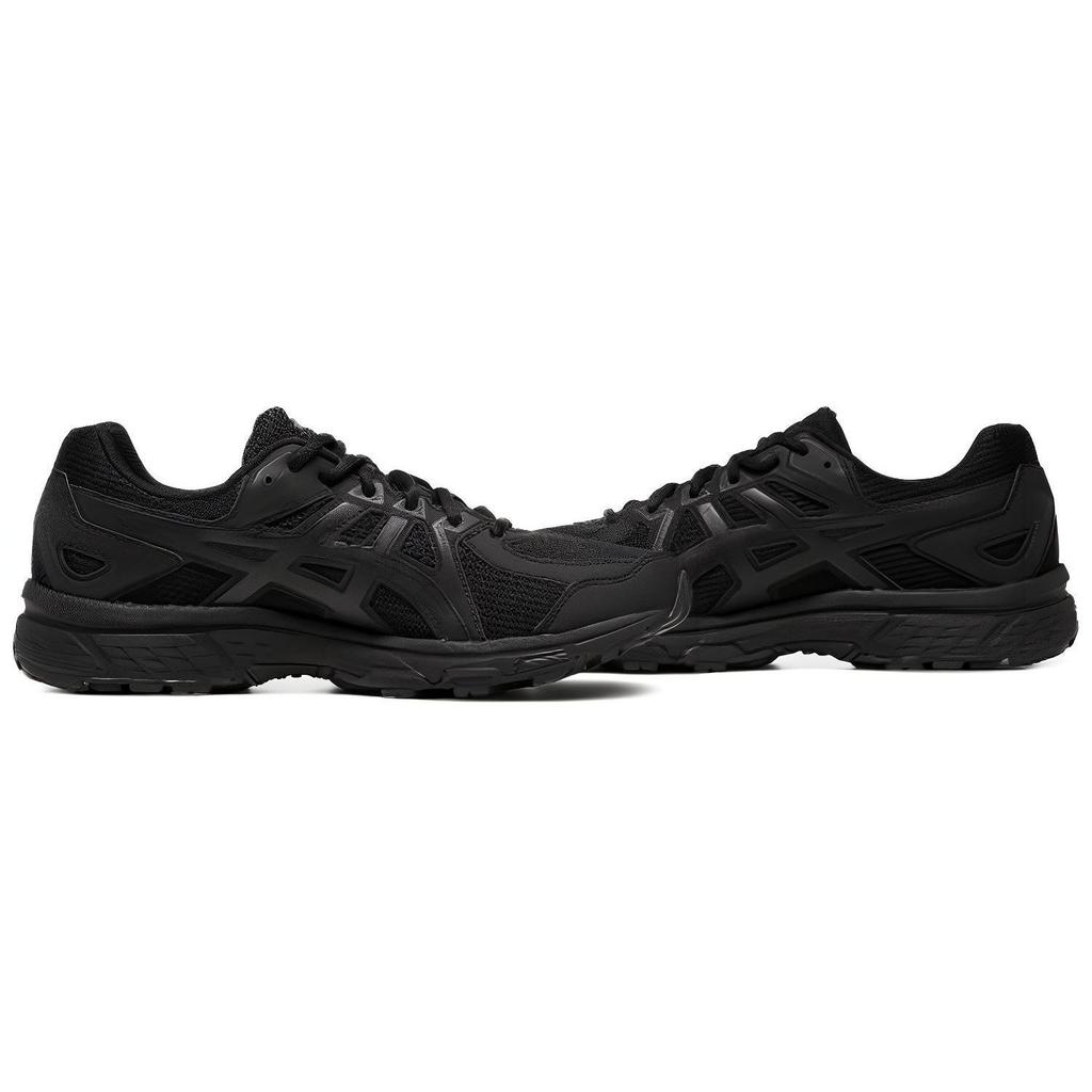 Asics Jog 100 Comfortable Versatile Durable Breathable Low-Top Gel Running Shoes Men Sneakers Black 1021A463-001