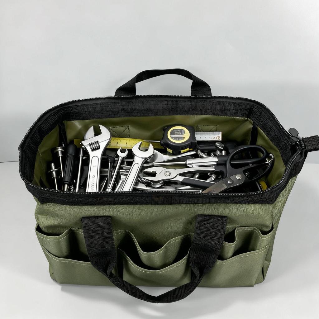 Borsa da Giardino Penggong Resistente all'Usura con Tasche Multiple - Borsa Portatile di Grande Capacità e Resistente ai Graffi