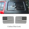 2x American Flag Window Decal Sticker For Jeep Wrangler JK JKU 2007-2017 4-Doors