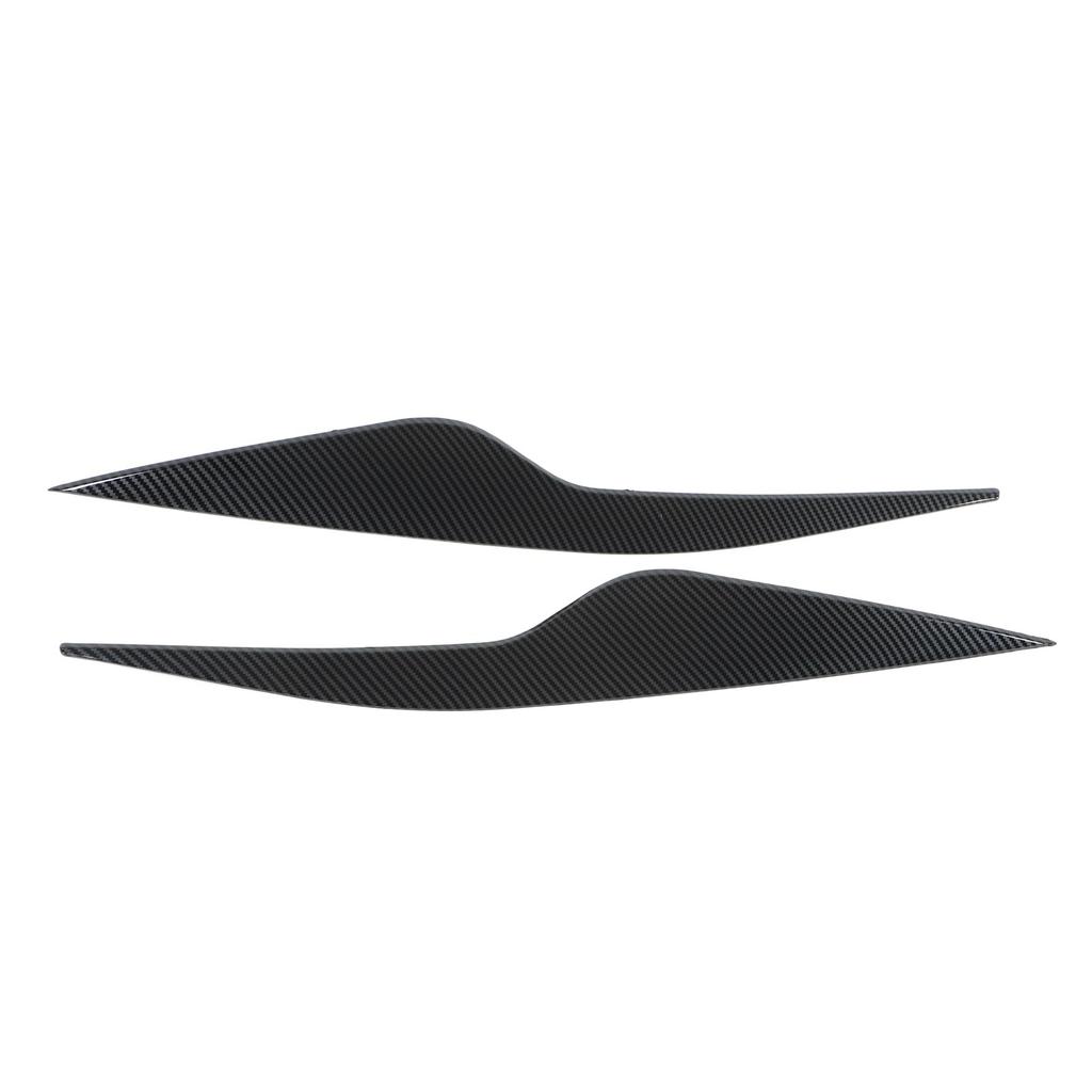 2 Pcs Headlight Eyebrow Front Left Right Light Eyelid Trim Cover Replacement for Ford Focus MK2 2008‑2011