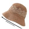 Large Brim Woven Hat Breathable Hollow Out Sun Protection Hat Sun Protection Foldable Bucket Hat Spring Summer Bucket Hats