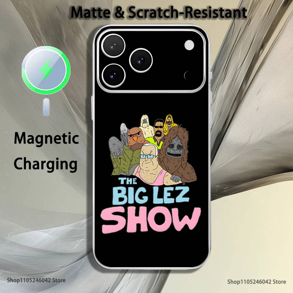 S-Sassy The Sasquatch For iPhone 17,16,15,14,13,12,Pro,Max,Plus,Mini,SE Magnetic Wireless Charging Transparent White Phone Case