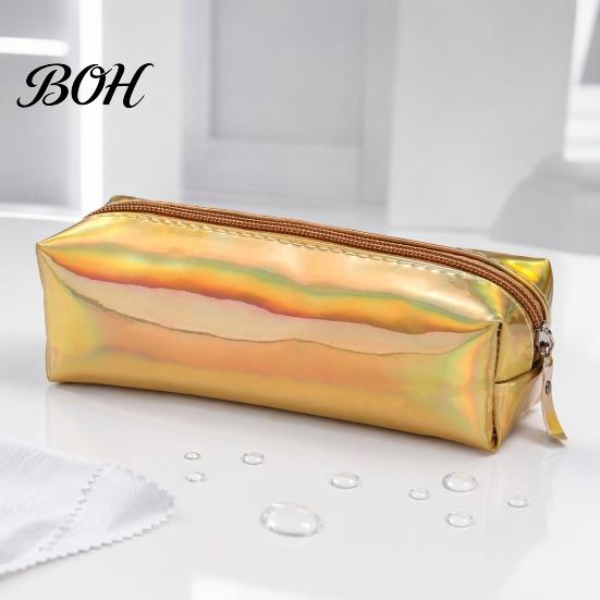 Soft-shell Pencil Bag Gradient Color Case, Cute Cylindrical Pen Pouch for Ink Spill Resistant Case Girls, Waterproof Stationery Students School