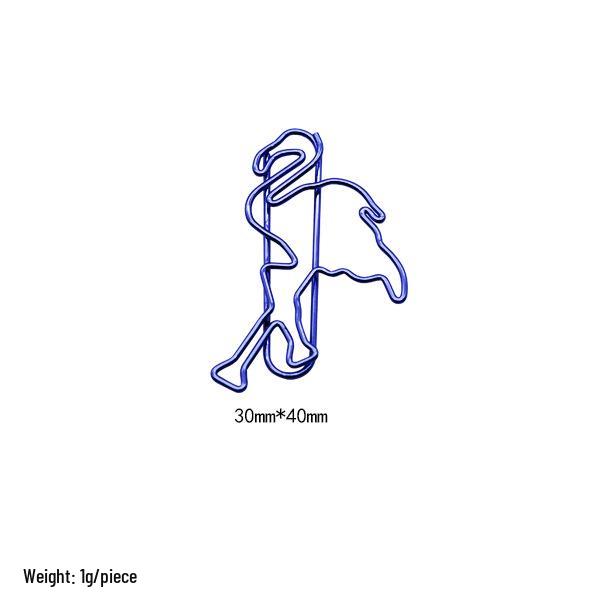 Electroplated Cartoon Insect & Plant Paper Clip Set for Organization