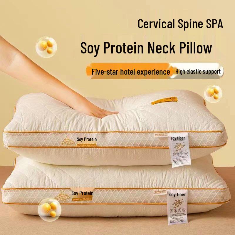 Soybean Protein 3D Oddychająca Wysokoelastyczna Poduszka Podtrzymująca Szyję